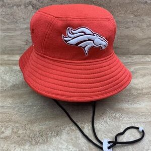 New Era Denver Broncos NFL Pro Bowl Training Mens Bucket Hat Red M/L